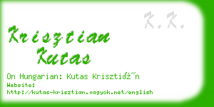 krisztian kutas business card